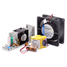 Batterien, Ventilatoren, Sicherungen