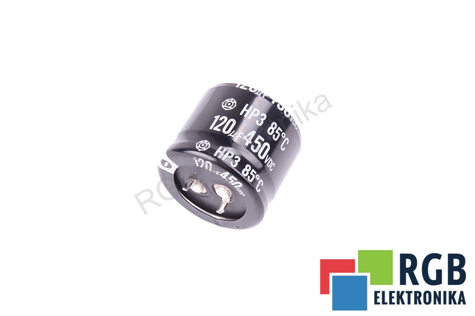 120UF 450VDC  HP3 HITACHI KONDENSATOR 120UF 450V