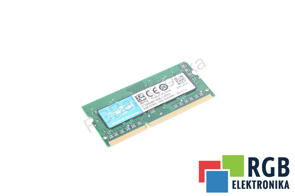2GB DDR3L-1600MHZ SODIMM 1.35V CL11 MICRON
