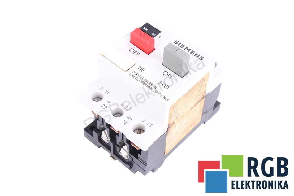3VE1010-2B CIRCUIT BREAKER SIEMENS 0.1-0.16A 660V