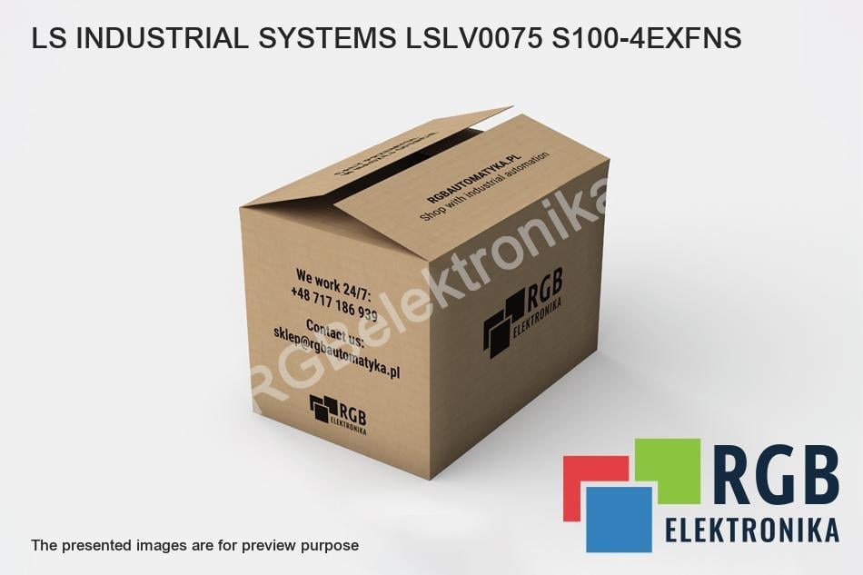 LS INDUSTRIAL SYSTEMS LSLV0075 S100-4EXFNS 3-FAZOWY INVERTER LS 7,5KW 16A 3X380-400V IP66 