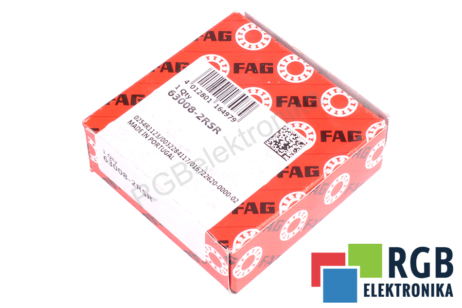 FAG 63008-2RSR DEEP GROOVE BALL BEARING 40 MM 68 MM 21 MM 