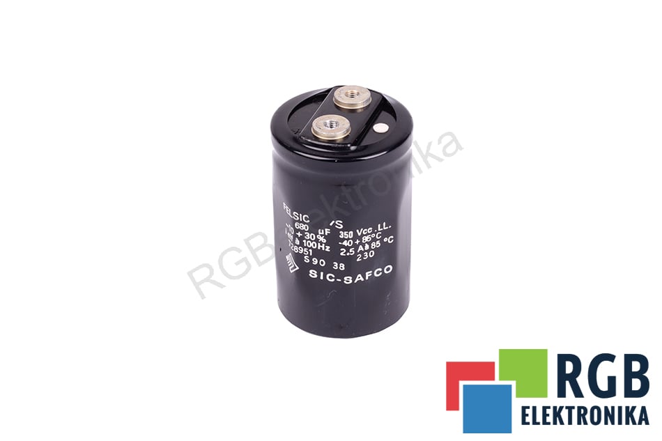 SIC-SAFCO 680UF 350V 728951 FELSIC 728951 FELSIC KONDENSATOR 350V 680 UF 