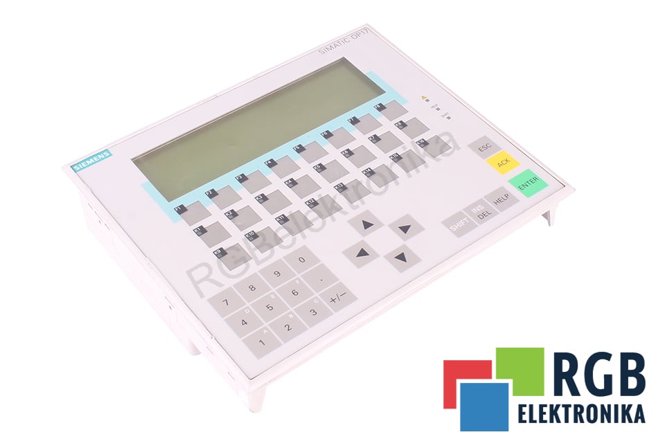 SIEMENS 6AV3617-1JC30-0AX1 OP17-DP12 SIMATIC OP17-DP12 SIMATIC OPERATOR PANEL 24V 