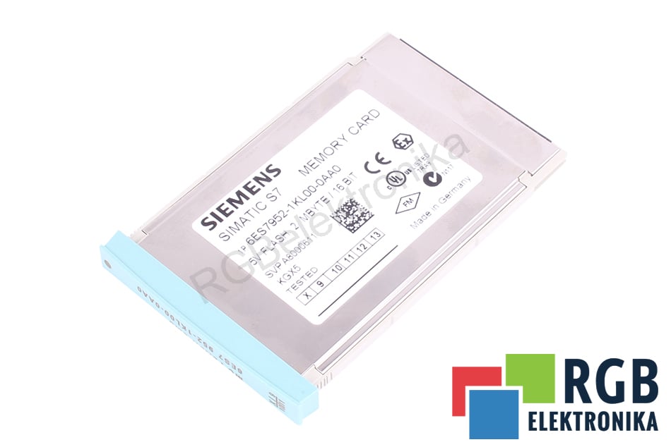 SIEMENS 6ES7952-1KL00-0AA0 SIMATIC S7 SIMATIC S7 2MB MEMORY CARD 