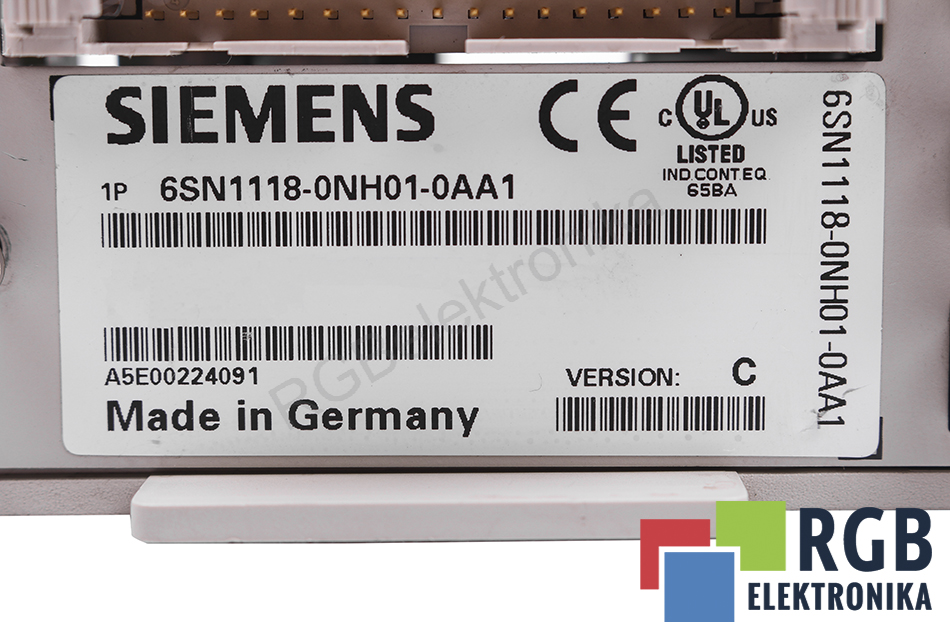 Siemens Simodrive 611 6SN1118-0NH01-0AA1 Control Module 