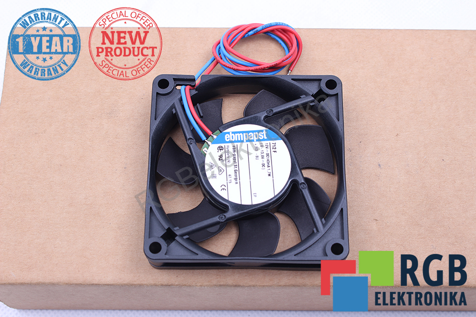 NOWY 712F 70X70X15 12VDC 140MA 1.7W WENTYLATOR EBMPAPST