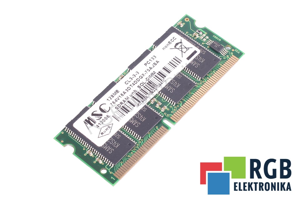 764V16A3DT4DDGX-75AJSA 128MB PC133 CL-3-3-3 SDRAM MSC TUTTLINGEN