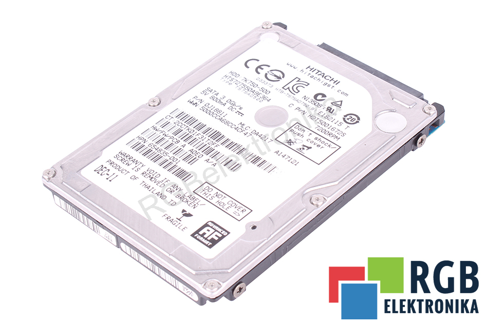 HITACHI 7K750-500 2.5" 500GB SATA TRAVELSTAR 2.5" 500GB SATA TRAVELSTAR DYSK HDD 