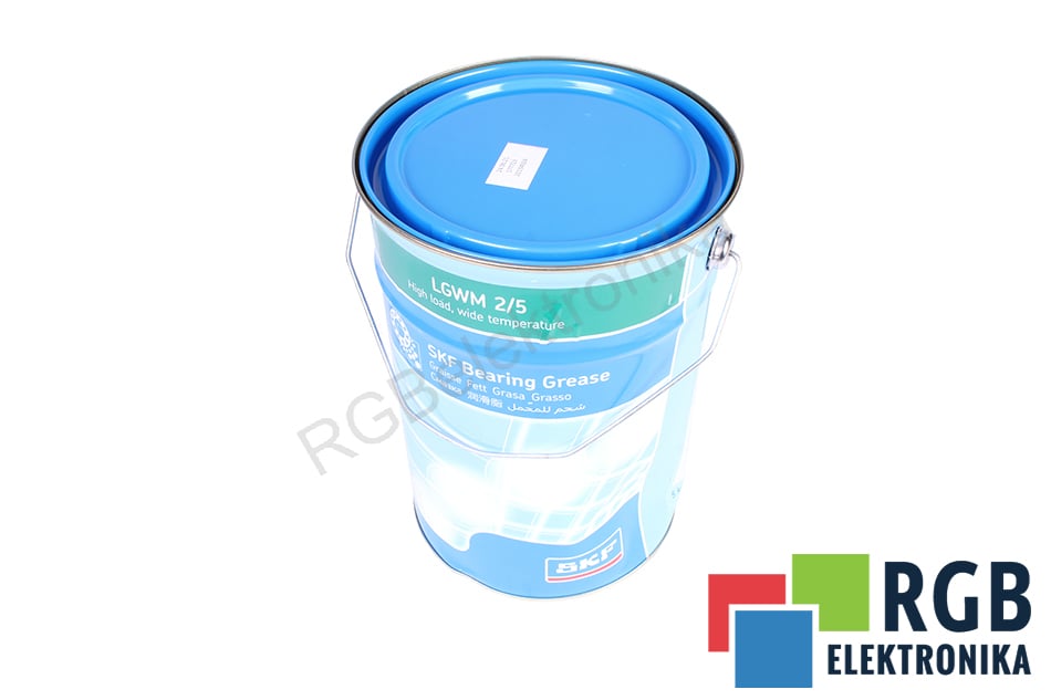 SKF LGWM 2/5 SMAR NA WYSOKIE OBCIĄŻENIA LGWM2/5 NLGI 1-2 5KG ZMIENNE TEMPERATURY LUBRIFIANT INDUSTRIEL 5 LICZBA LAT 5 KG 