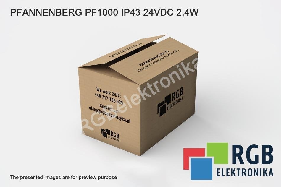 PFANNENBERG PF1000 IP43 24VDC 2,4W FILTER 
