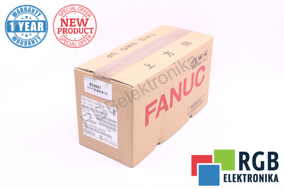 NEW SERVOMOTOR A06B-0034-B075#0008 0.9KW 5.6A 2000MIN-1 133HZ FANUC