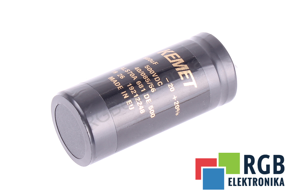 ALS70A681DE500 680UF 500V KEMET KONDENSATOR