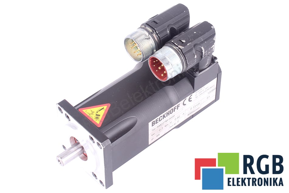 BECKHOFF AM227M-0000 0.13KW 0.8A 4000OBR/MIN SERVOMOTOR 0.13 KW 4000 OBR/MIN 0.8A 0.3 NM 