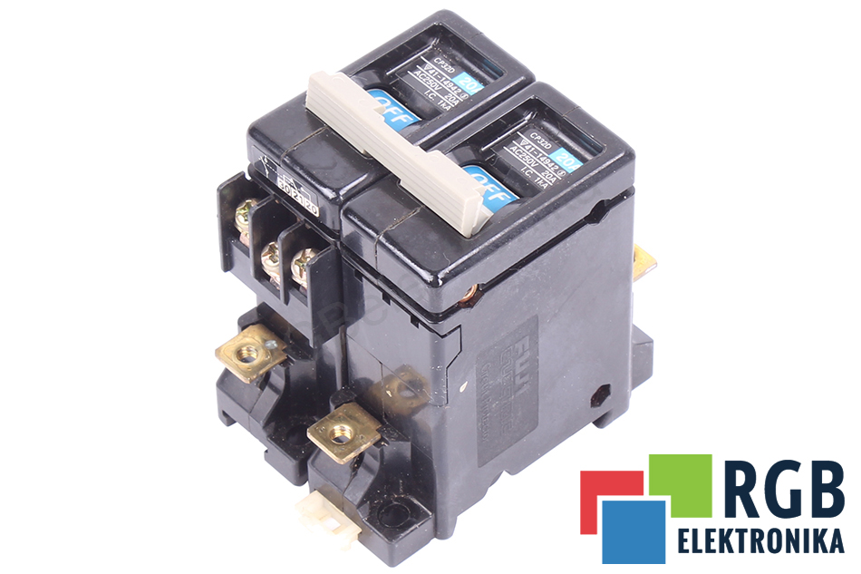 FUJI ELECTRIC CP32D20A 41-14942 FUJI 250VAC 20A 1KA TRENNSCHALTER 250V 20A 