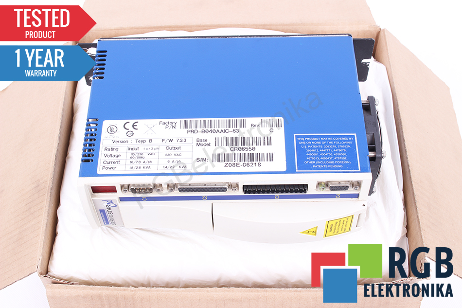 SERVOSTAR CR06550 VERSION B 1.4/2.2KVA 230VAC 6A KOLLMORGEN