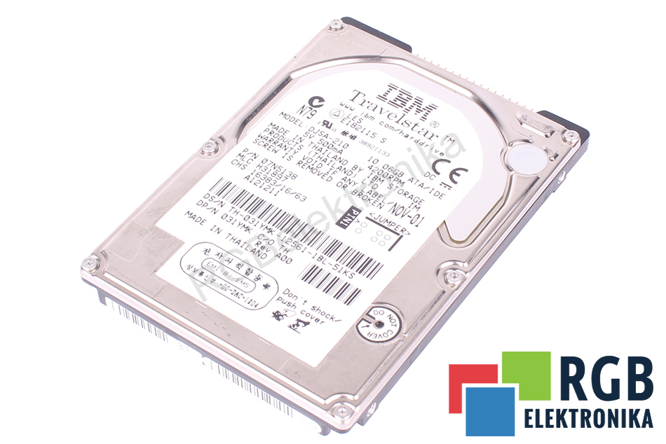 DJSA-210 TRAVELSTAR IBM ATA 2.5" HDD 10GB