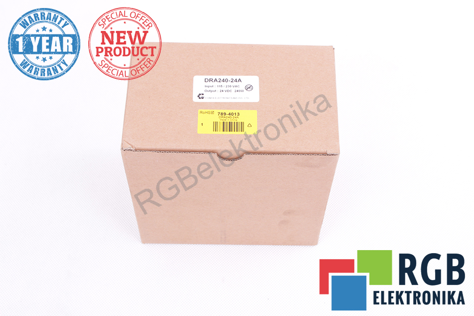NOWY ZASILACZ DRA240-24A 24VDC 240W CHINFA ELECTRONICS