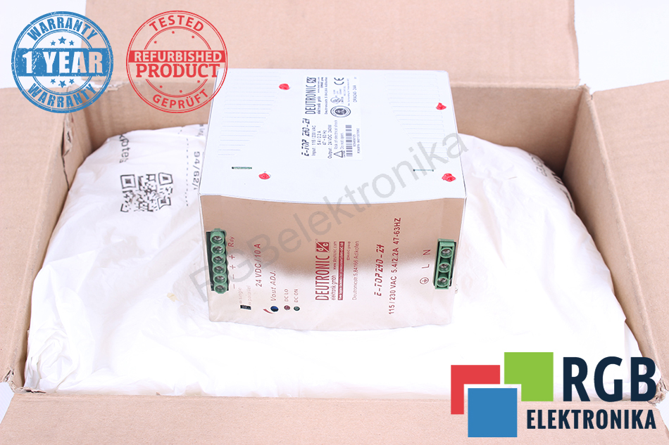 ZASILACZ E-TOP 240-24 24VDC 240W DEUTRONIC