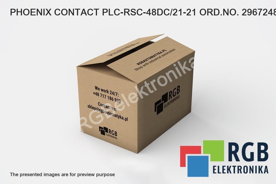 PHOENIX CONTACT PLC-RSC-48DC/21-21 ORD.NO. 2967248 ALIMENTADOR 