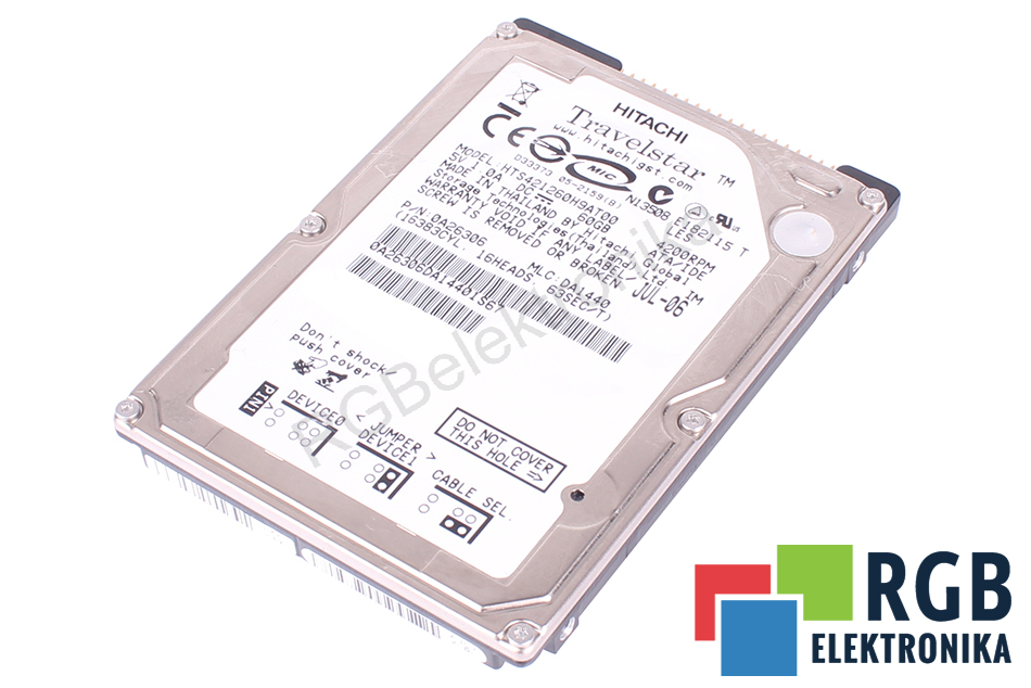 HITACHI HTS421260H9AT00 TRAVELSTAR TRAVELSTAR ATA 2.5" HDD 60GB HDD ATA 2.5" HDD 60 GB 