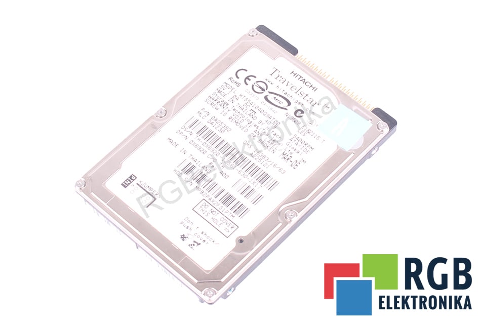 HITACHI HTS541040G9AT00 TRAVELSTAR TRAVELSTAR ATA 2.5" HDD 40GB HDD DISK ATA 2.5" HDD 40 GB 