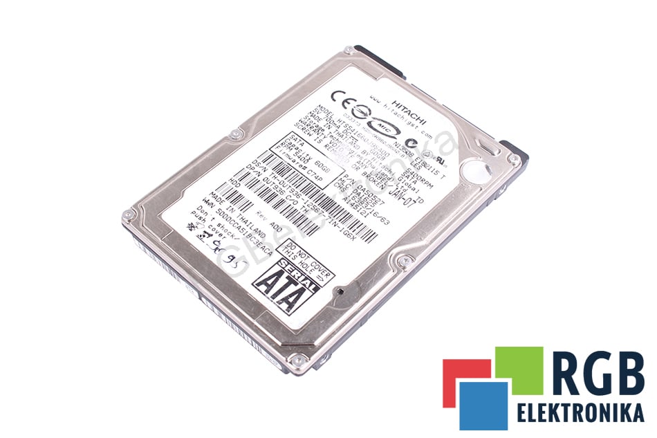 HITACHI HTS541660J9SA00 SATA 2.5" HDD 60GB DYSK HDD SATA 2.5" HDD 60 GB 