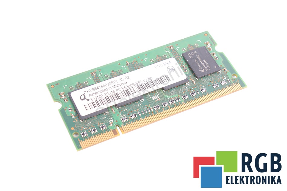 HYS64T64020HDL-3S-B2 512MB 2RX16 PC2-5300S-555-12-A0 QIMONDA