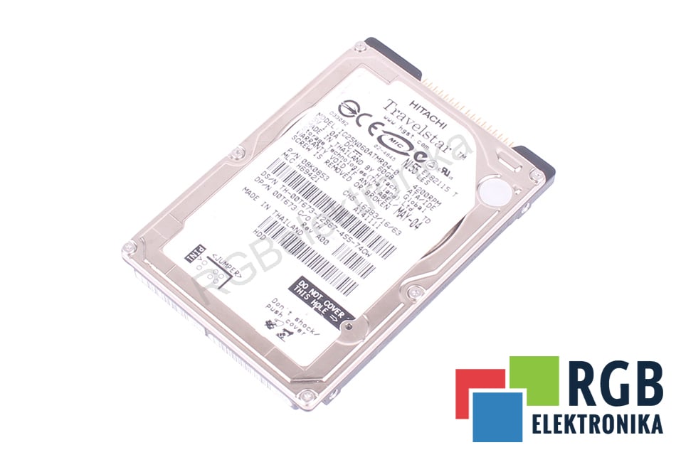 HITACHI IC25N060ATMR04-0 TRAVELSTAR 60GB TRAVELSTAR ATA 2.5" HDD 60GB HDD 60 GB ATA 2.5" HDD 