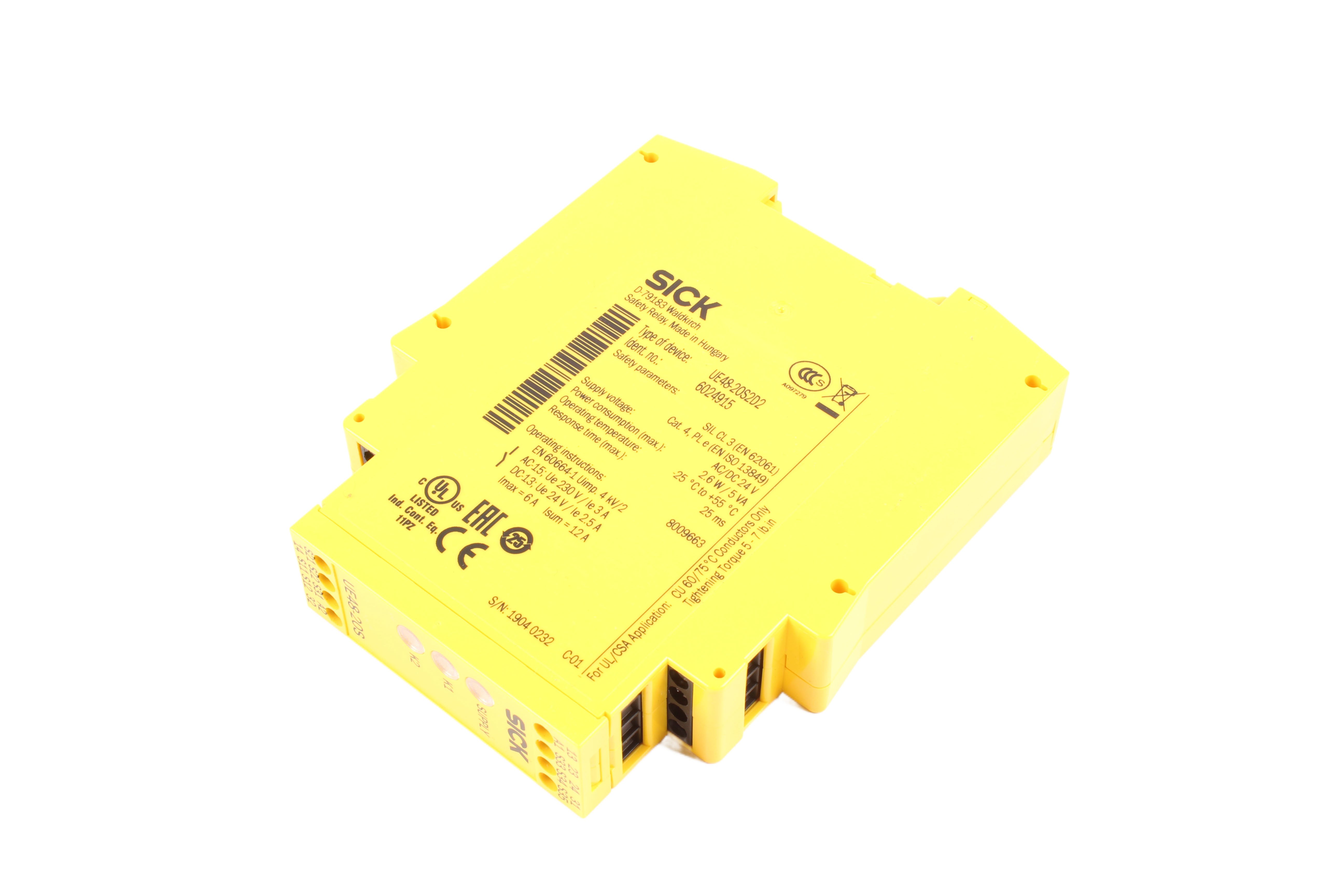 SICK UE48-2OS2D2 6024915 RELE DI SICUREZZA 24V 2.5A 1 -F 