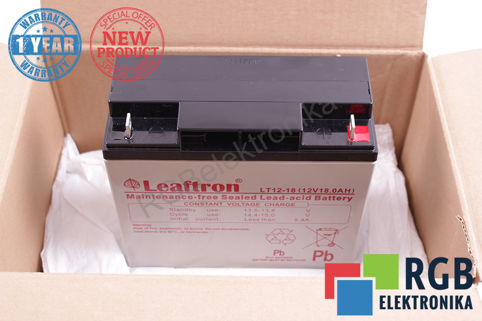 NOWY AKUMULATOR LT12-18 12V 18AH LEAFTRON