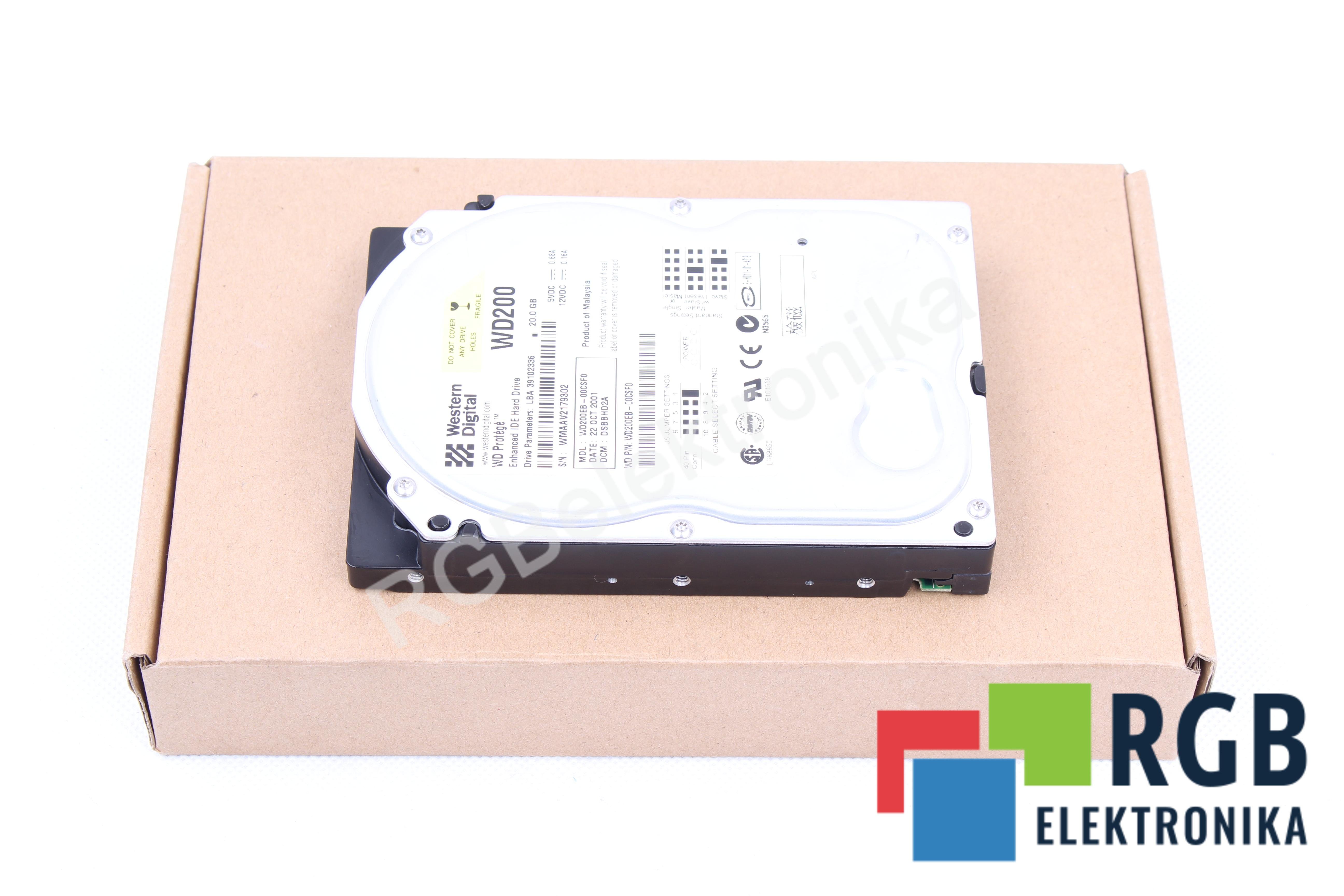 DYSK TWARDY 3.5'' WD200EB-00CSF0 IDE 20GB WESTERN DIGITAL