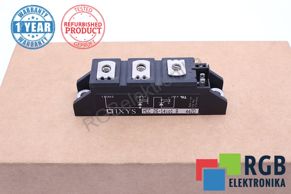 MCC26-14IO1 B 1400V 27A THYRISTOR MODULE IXYS