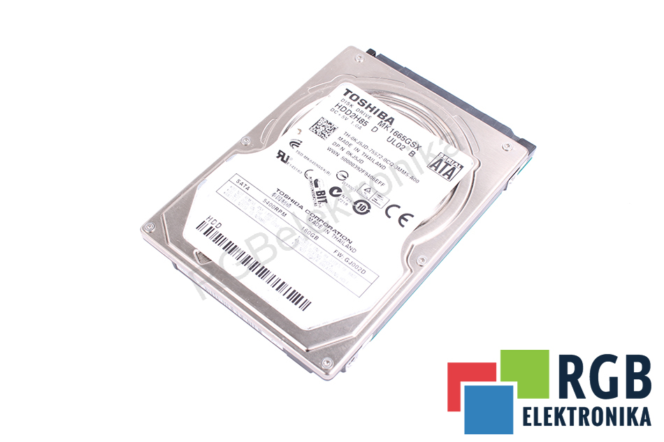 TOSHIBA MK1665GSX SATA 2.5" HDD 160GB HDD SATA 2.5" HDD 160 GB 