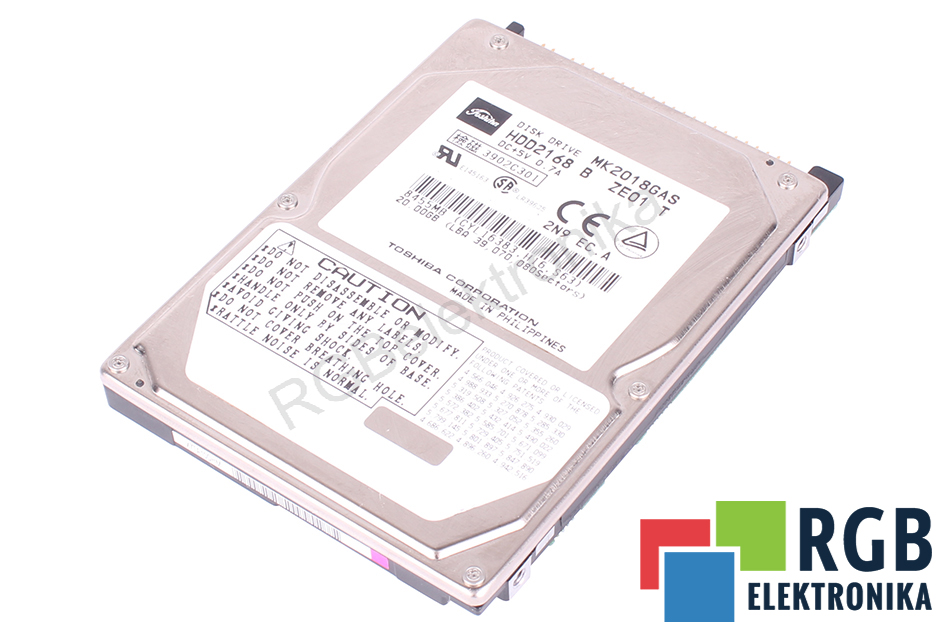 TOSHIBA MK2018GAS HDD2168 HDD2168 ATA 2.5" HDD 20GB HDD ATA 2.5" HDD 20 GB 