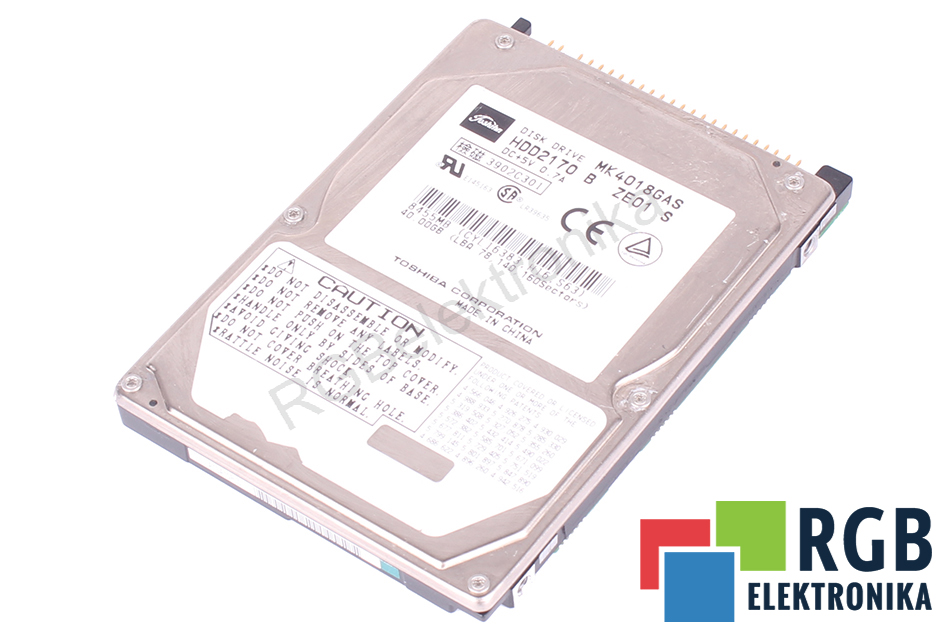 MK4018GAS HDD2170 TOSHIBA ATA 2.5" HDD 40GB