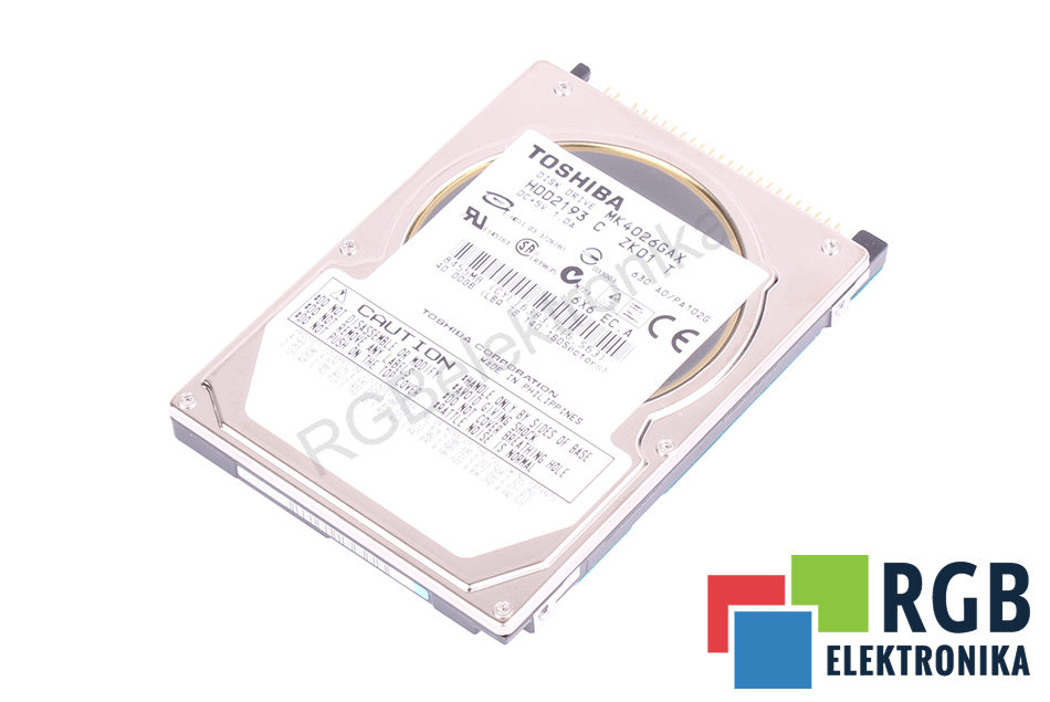 TOSHIBA MK4026GAX HDD2193 HDD2193 DYSK TWARDY 40GB DYSK HDD ATA HDD 40 GB 
