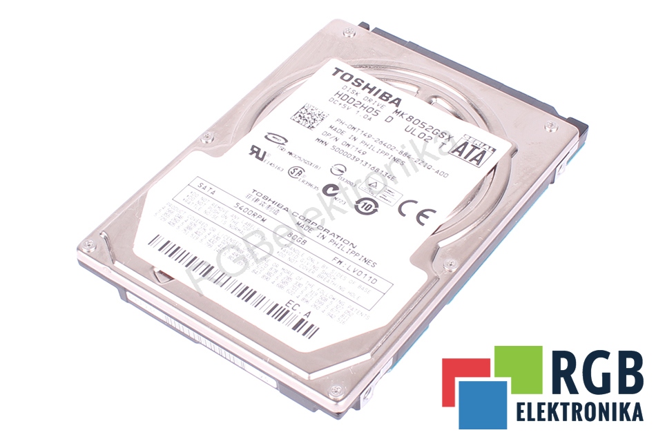 TOSHIBA MK8052GSX HDD2H05 HDD2H05 ATA 2.5" HDD 80GB HDD ATA 2.5" HDD 80 GB 