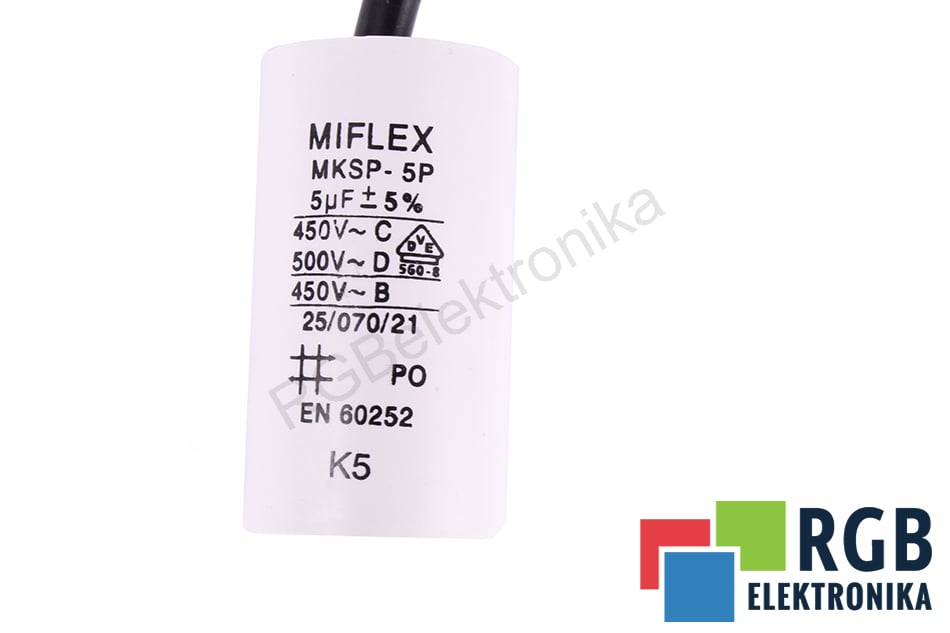5p 32 µf 450v nuevo Top Motor/funcionamiento condensador Miflex mksp