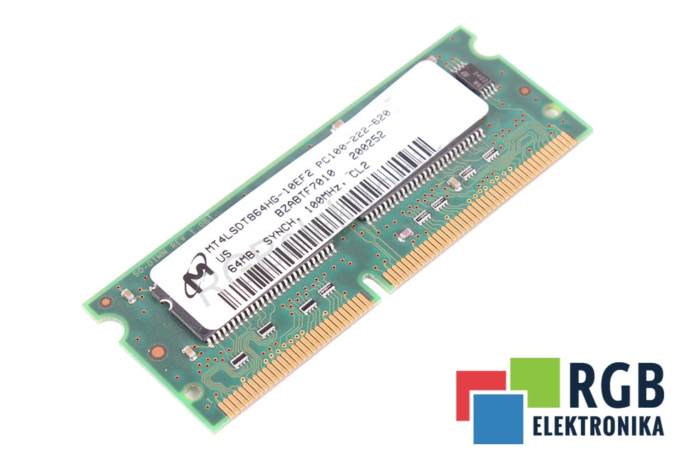 NA CZĘŚCI MT4LSDT864HG-10EF2 PC100-222-620 64MB MICRON