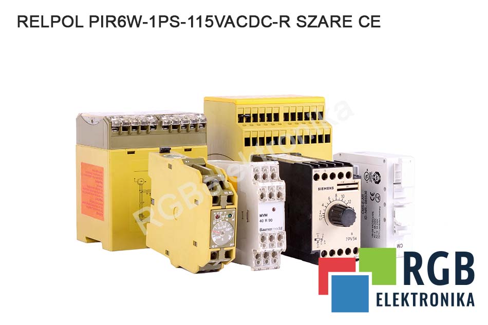 RELPOL PIR6W-1PS-115VAC/DC-R (SZARE) (CE) PIR6W-1PS-115VAC/DC-R (SZARE) (CE) RELPOL