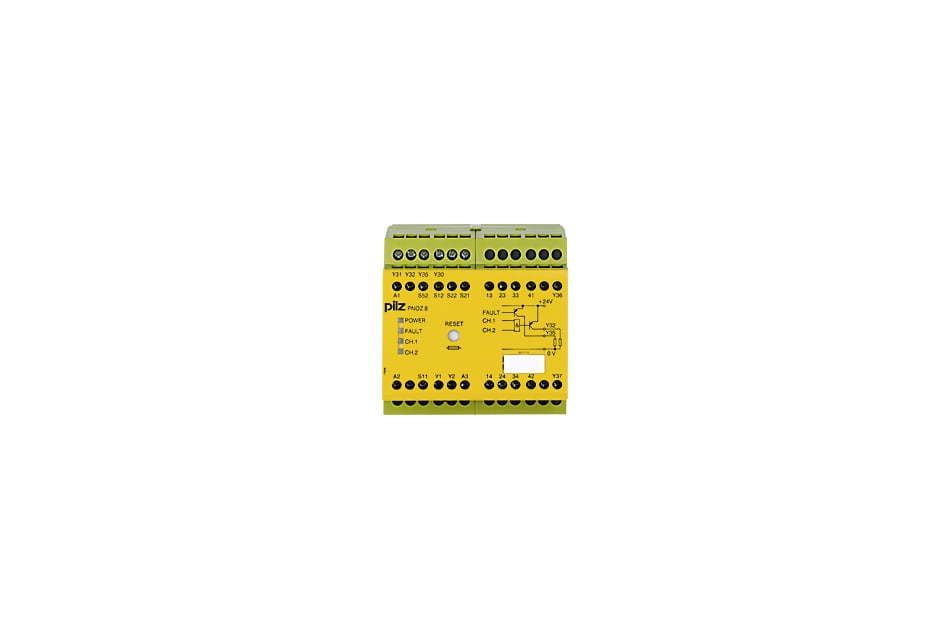 PILZ PNOZ 8 24VDC 3N/O 1N/C 2SO 774760 RELÉ DE SEGURIDAD 