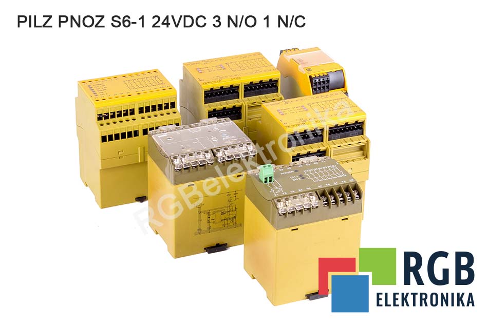 PILZ PNOZ S6.1 24VDC 3 N/O 1 N/C 750126 750126 RELE DI SICUREZZA 
