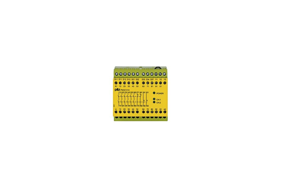 PILZ PNOZ X10 110-120VAC 6N/O 4N/C 3LED 774703 SAFETY RELAY 