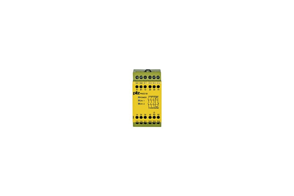 PILZ PNOZ X3 48VAC 24VDC 3N/O 1N/C 1SO 774312 SAFETY RELAY 