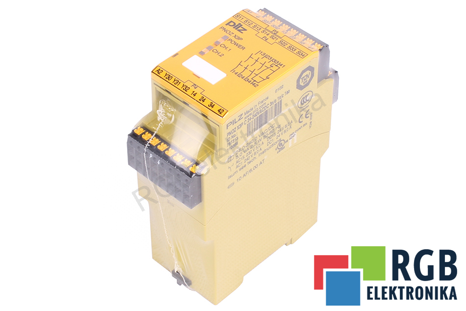 PILZ PNOZ X3P C 24-240VACDC 3N/O 1N/C 1SO SAFETY RELAY 