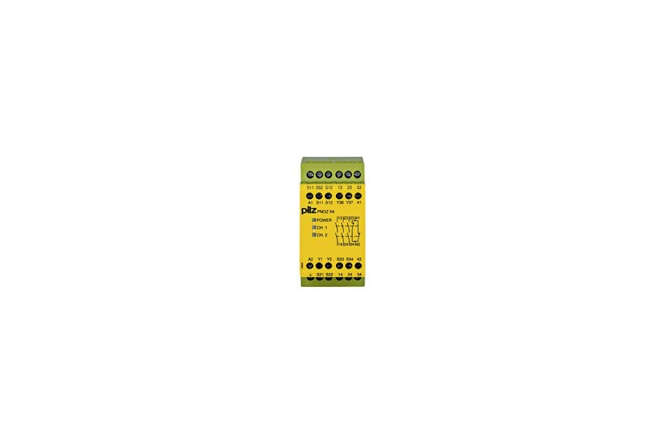 PILZ PNOZ X4 110VAC 3N/O 1N/C 774734 SAFETY RELAY 