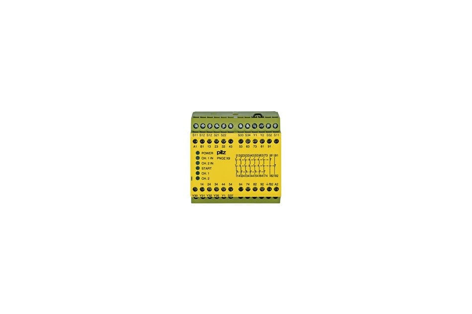 PILZ PNOZ X9 100-120VAC 24VDC 7N/O 2N/C 2SO 774605 RELE DI SICUREZZA 