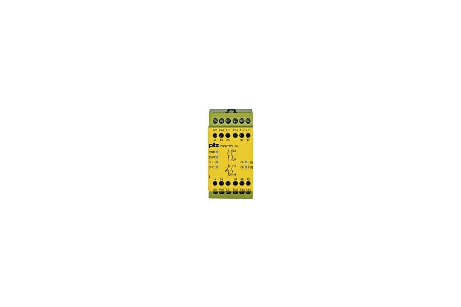 PILZ PNOZ XV2 3/24VDC 2N/O 2N/O FIX 774505 SICHERHEITSRELAIS 