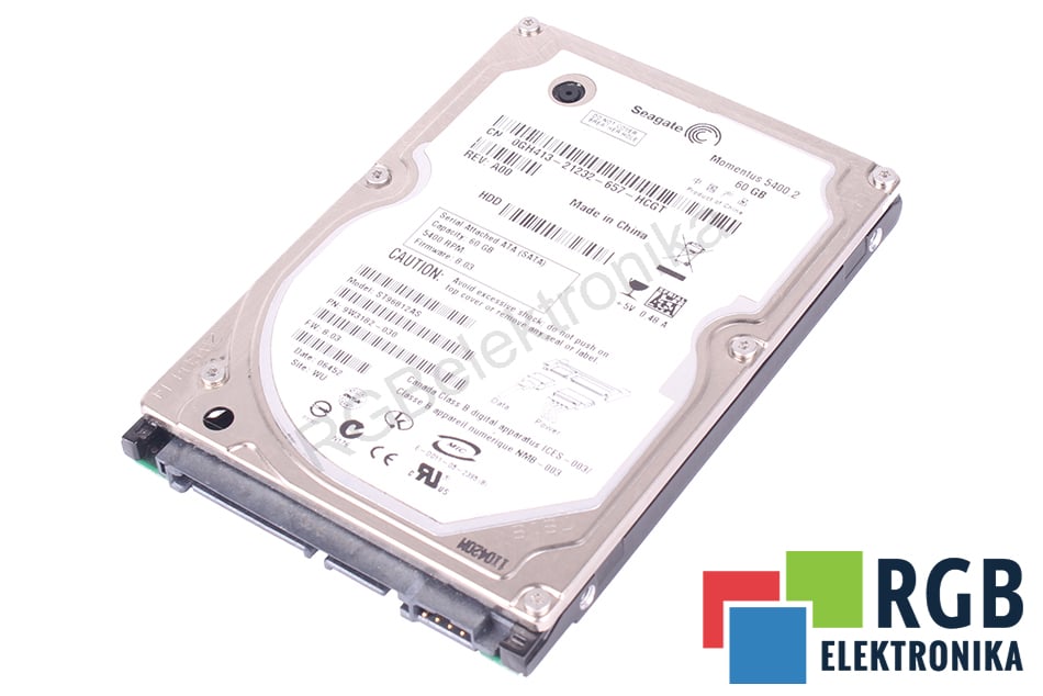 SEAGATE ST96812AS MOMENTUS 5400.2 MOMENTUS 5400.2 SATA 2.5" HDD 60GB HDD DISK SATA 2.5" HDD 60 GB 
